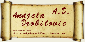 Anđela Drobilović vizit kartica